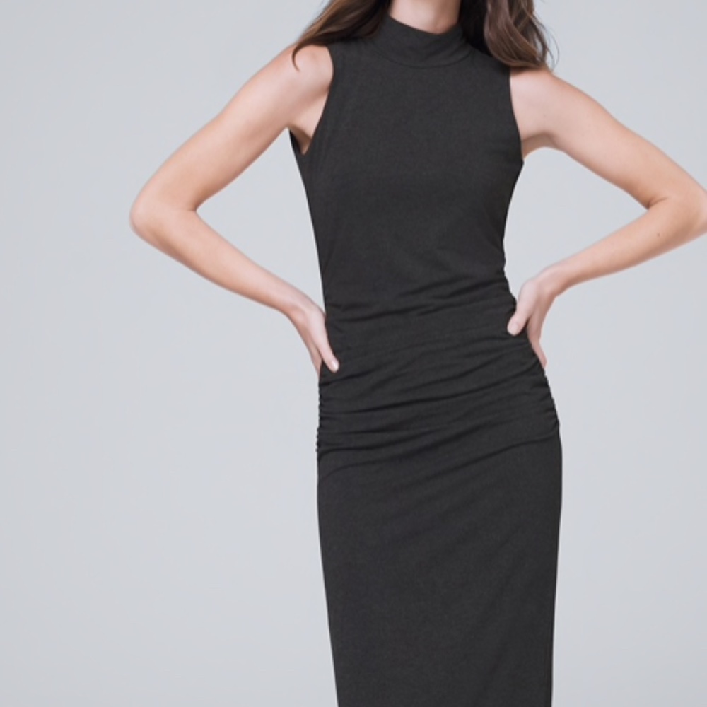 WHBM Ruched Jersey Sheath Dress NWT